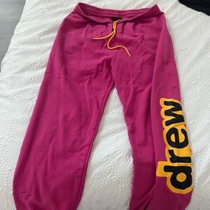 LIMITED EDITION: DREW HOUSE PINK SWEAT PANTS